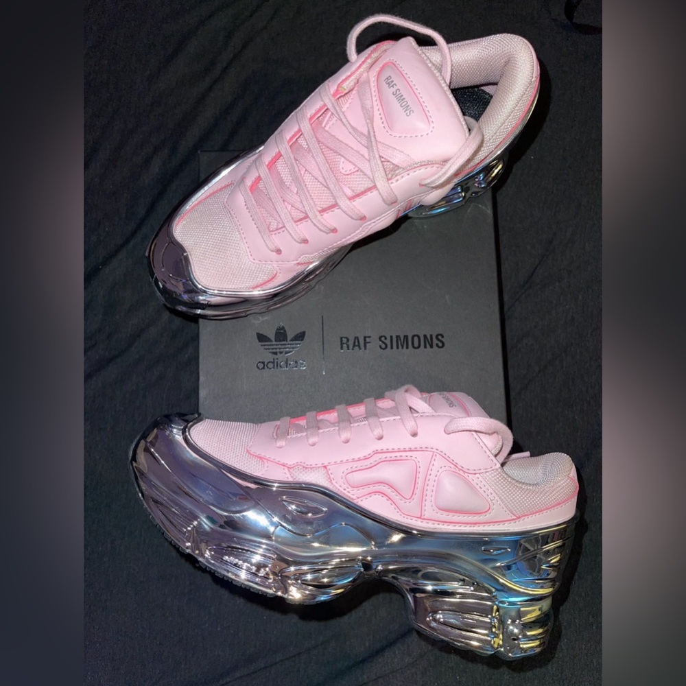 adidas raf simons ozweego pink & silver